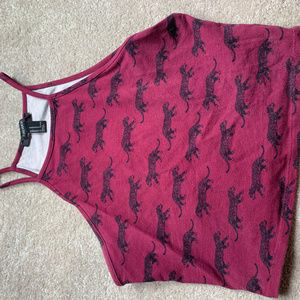 Forever 21 Maroon Medium Crop Top
